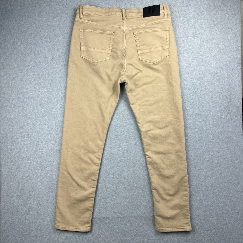 Vintage Genes Black Men's 5 Pocket Tan Pants Size 34x32 - Picture 4 of 8